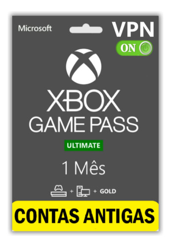 Xbox Game Pass Ultimate 1 Mês - Renovação Xbox One/pc