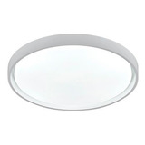 Plafon Montana Redondo Branco C/ 3 Cores De Luz Em Led 24w