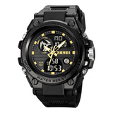 Reloj Skmei Analogo Digital Dos Horarios Casual Para Hombre