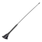 Antena Decorativa Universal 480mm Preta Haste Longa