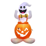 Calabazas Inflables De Halloween Y Luces Fantasma