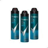 Kit Com 3 Desodorante Aerosol Spray Men Impacto Rexona 150ml