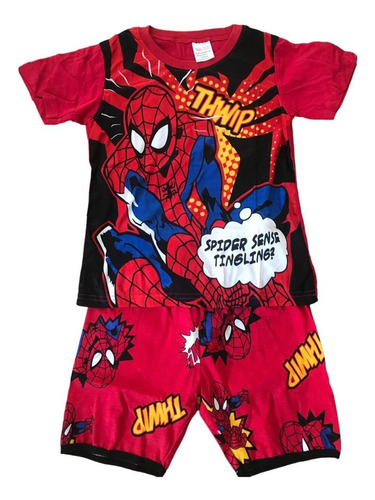 Pijama De Hombre Araña Para Niños De 6 Años, 2 Piezas