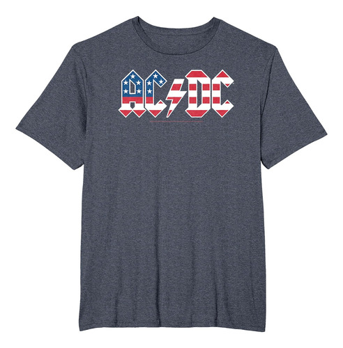 Playera Ac/dc Bandera Estados Unidos, Camiseta Rockera