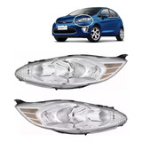 Farol New Fiesta Mexicano Hatch Sedan 2011 2012 2013 Novo