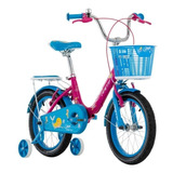 Bicicleta Infantil Gw Siren Rin 16 Niña Auxiliares Canasta
