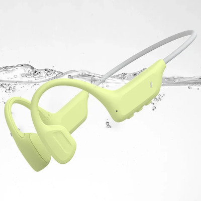 Verde Auriculares Deportivos De Natación De Conducción Ósea Ipx8, Puede Nadar 1.5 Metros De Profundidad Bajo El... Verde Claro