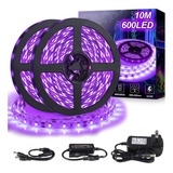 Kit Tira De Luz Led Uv Negro Para Fiesta De Baile 10m (2x5m)