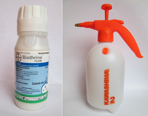 Pack  Insecticida Biothrine 100ml + Aspersora 2 Lts Chinches
