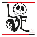 Calcas Sticker Love Mundo De Jack Para Carro Camioneta 15x18