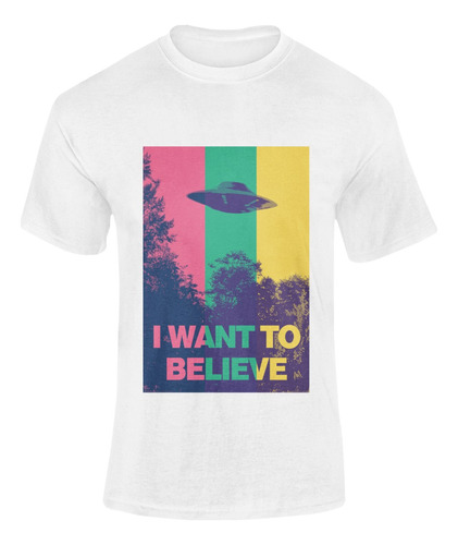 Playera I Wanto To Believe, X Files, Fox Mulder, Aliens, Ets