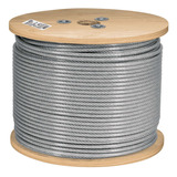 Cable Rígido 3/16' Acero 7x7 Recubierto Pvc, Carrete 300 M