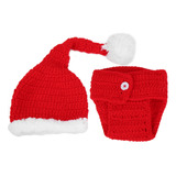 Gorro Navideño De Punto De Ganchillo Para Bebé Hecho A Mano,