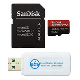 Sandisk Extreme Pro - Tarjeta De Memoria Micro Sdxc De 256 .