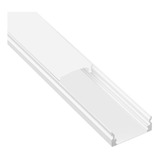 Perfil De Aluminio Blanco De Aplicar O Embutir Tira Led X 6m