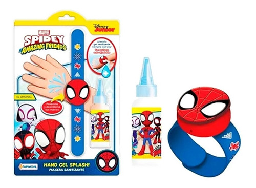 Pulsera Sanitizante Alcohol Gel Spiderman Spidey Tapimovil