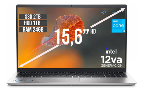 Dell Inspiron Intel Core I3 1215u Ssd 2tb + Hdd1tb Ram 24gb