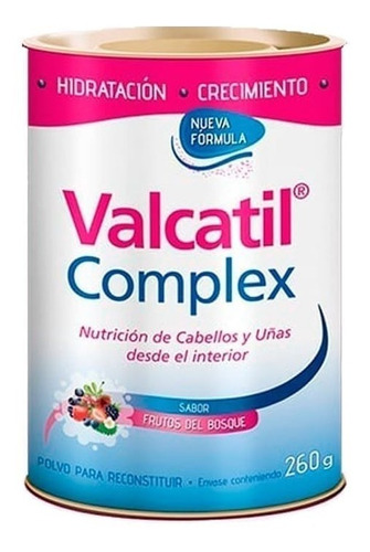 Valcatil Complex Nutricion Cabello Y Uñas Lata X 260 Gr