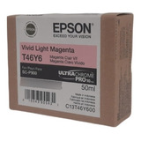 Tinta Ultrachrome Epson Magenta Light T46y6 Surecolor P900