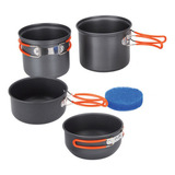 Juego De Utensilios De Cocina Para Acampar Con Olla Plegable