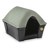 Casa Para Perro Grande Medidas 96x78x73h Cm. Stefanplast Color Verde