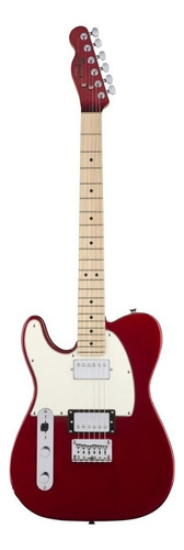 Guitarra Eléctrica Para Zurdo Squier By Fender Contemporary Telecaster Hh De Álamo Dark Metallic Red Brillante Con Diapasón De Arce