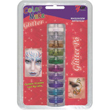 Base De Maquiagem Planeta Crianca Pintura Facial Glitter Po Com 10 Cores