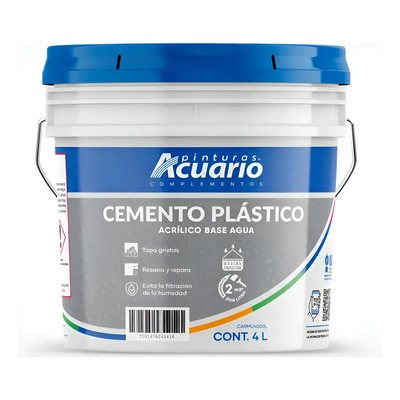 Cemento Plástico Acuario Resanador Impermeable 4 Litros | Meses sin interés