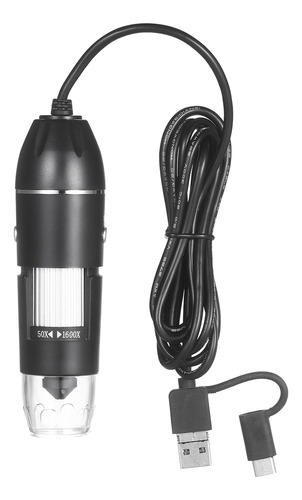 Microscopio Digital Usb 1600x Con Luz Led 8-led Otg