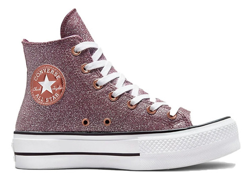 Zapatillas Converse Botita Lift Platform Glam A03240c Rosa