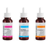 Kit Facial Retinol + Vitamina C + Ácido Hialurônico Bbglow