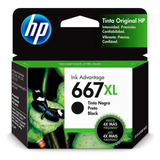 Cartucho Hp 667xl Preto - 3ym81al / 3ym81ab