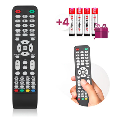 Control Remoto Compatible Con Pantalla Advio Sansui Rca Smart Tv Rtv32z2sm ATV3219SM Incluye 4 Pilas Divitech® AAA | Meses sin interés