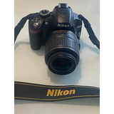  Nikon D3200 Dslr Cor  Preto + Lentes 18-55 E 55-200