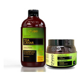 Kit Teia Caviar Three Therapy Pantovin Shampoo + Máscar 500g
