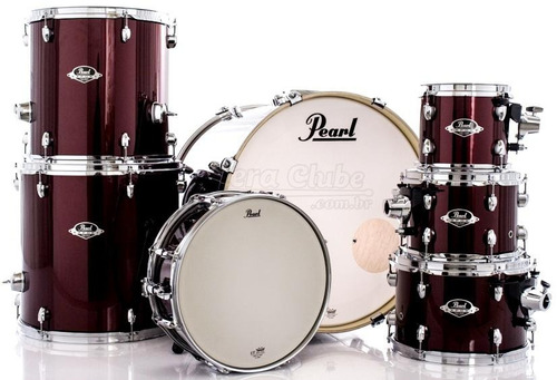 Bateria Pearl Export Exx Series Mahogany Burgundy 20¨,8¨,10¨