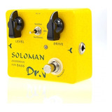 Dr.j Soloman Bass Overdrive D52 Pedal Efecto Para Bajo Eléct Color Amarillo