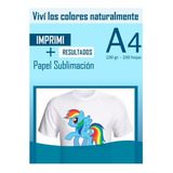 Papel A4 De Sublimación X 100 Hojas - Scp