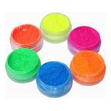 Polvos O Pigmento Para Uñas Fluor (6 Colores)
