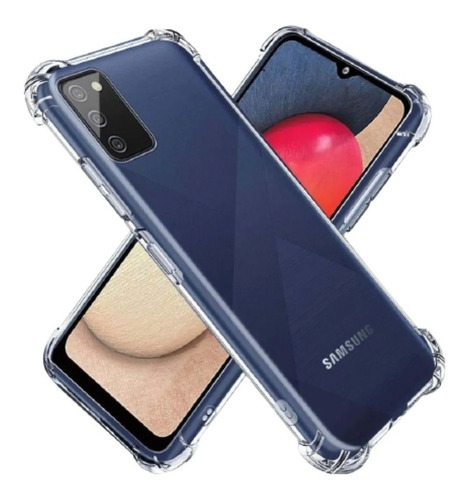 Funda Antigolpes Transparente Para Samsung + Vidrio 