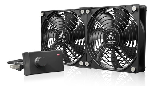 Anext, Ventilador De Computadora De Ca De 120 Mm Negro, 120 