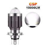 Foco Led H4 Con Lupa Alta Y Baja Chip Csp 6000k Motocicleta