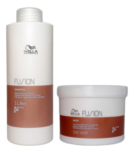 Wella Fusion Shampoo 1000ml + Máscara 500ml