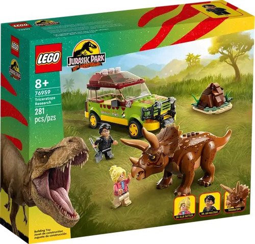 Lego Análisis Del Triceratops  Jurassic Park 76959 