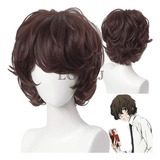 Peluca Bungou Stray Dogs Peluca Para Cosplay Pelo Castaño