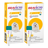 Combo 2 Bravecto Transdermal Antipulgas 2 - 4,5kg Cães Msd 