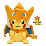 Peluche Para Pokémon Pikachu Con Sombrero Niños Regalo 21cm