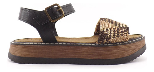 Sandalias Plataforma Baja Faja Comodas Dama 930 Cshoes