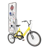 Triciclo Propaganda - Eleições 2022 - Amarelo - Dream Bike