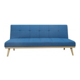 Sofa Cama Tapizado En Tela Base De Madera